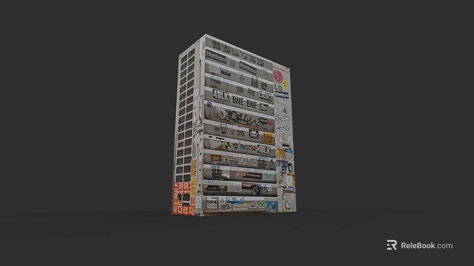 Efficient Modern Air Conditioner Fan With Multi Speed Settings And Quiet Design 3d model 