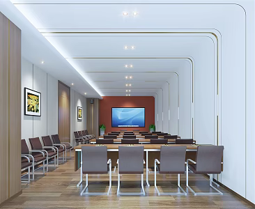 Modern Conference Room 3d model