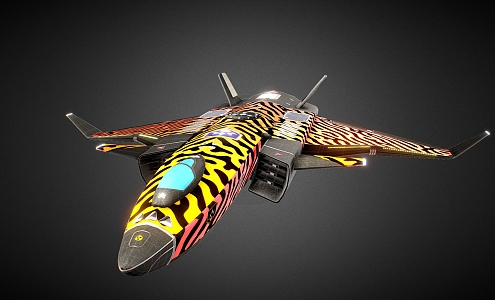 Modern Fighter Aircraft 3d model