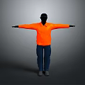 Orange Jacket Blue Pants And Black Cap Casual Everyday Clothing Essentials