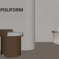 Modern Stool Sofa Stool Low Stool Shoe Changing Stool 3d model