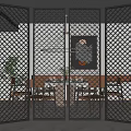 New Chinese Style Screen Partition 3d model
