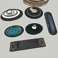 Water Fountain Various Decorative Designs With Metal Structures And Different Shapes