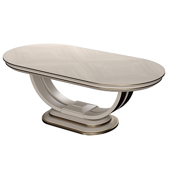 Modern dining table 3d model