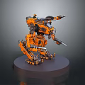 Mech Warrior Mech Soldier Machine Battlearm Mechanical Battlearm Machine Fighter Robot 3d model