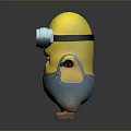 Minion Character With Yellow Body Goggles Blue Overalls And Outstretched Arms