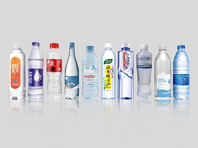 Mineral Water Drinking Water Pure Water Bottled Water Beverage Bottle Glass Bottle Plastic Bottle Soda Water Drink model