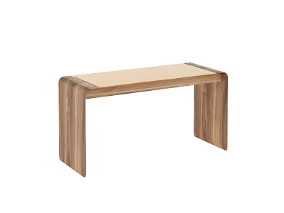 Modern Wooden Bench With Sleek Design For Home Interior Decor 3d model