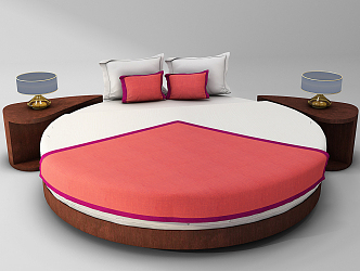 round bed 3d model