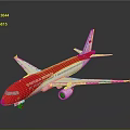 Virgin Orbit Airplane Model With Red Body And White Wings Tail Displayed On Dark Surface