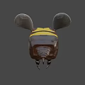 Game Animated Bee Character With Yellow Black Stripes Large Eyes And Wings