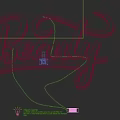 Neon Lighting Combination With Handwritten Beauty Text Yellow Glow Dark Background