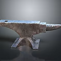 Traditional Forging Anvil Tool Featuring Heavy Metal Base And Horn Design