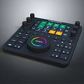 Modern Synthesizer Portable Synthesizer Mixer Reverberator 3d model