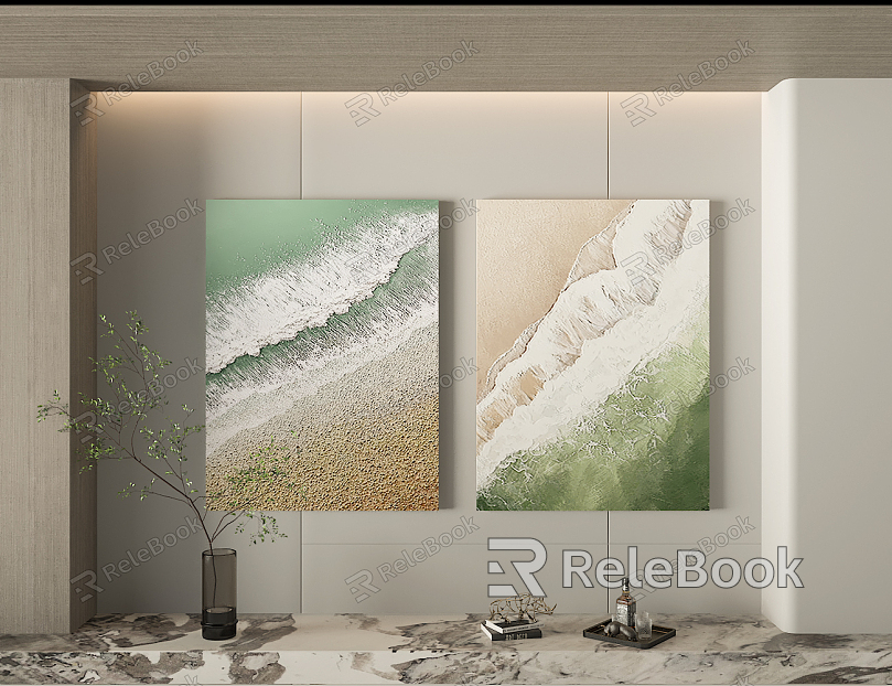 Modern abstract painting decorative painting model