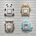 Modern switch cartoon cute switch socket 3d model