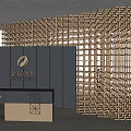 Modern Display Cabinet Wine Display Cabinet 3d model