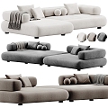 Modern Multiplayer Sofa Casual Sofa Sofa 3d model