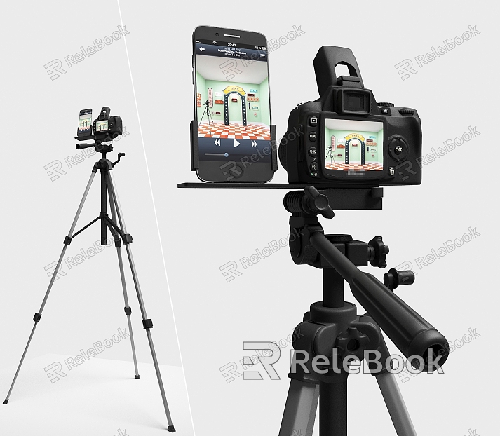 Modern Camera Live Broadcast Equipment Camera Mobile Phone Tripod model