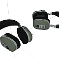 Modern Over Ear Headphones With Comfortable Ear Cups And Sleek Gray Black Design