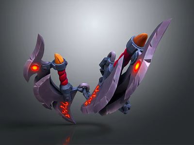 Modern Knife Chain Blade Magic Weapon Magic Knife Tomahawk 3d model