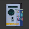 LUX 900 Device With White Body Digital Display And Blue Cylindrical Component