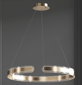 Light Luxury Chandelier 3d model