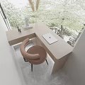 Modern Bathroom Interior Design With Glass Shower Wooden Vanity And Natural Light