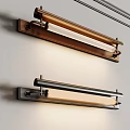 Mirror headlight wall lamp combination 3d model