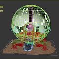 modern life-support module life-support system science-fiction module life module 3d model