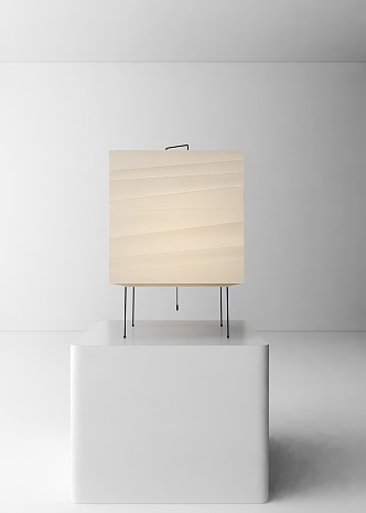 Japanese-style table lamp 3d model