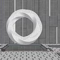 Modern Urban Sculpture 3d model
