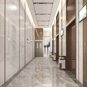 modern elevator 3d model