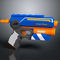Sleek Blue And Orange Toy Gun With Firststrike Design For Kids Outdoor Playtime