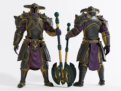 Modern armor armor knight 3d model