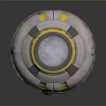 Booster sci-fi switch flame booster aircraft engine switch electronic switch power switch 3d model