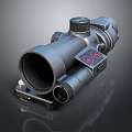 Modern telescope sight collimator infrared sight 3d model