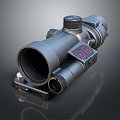 Modern telescope sight sight sight collimator infrared sight 3d model