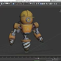 Robot Mining Robot Intelligent Robot Science Fiction Robot Future High-tech Low Face Number Low Model Simple Model Film and Television Level Super Realism 3d model