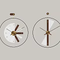 clock wall clock alarm clock 3d model