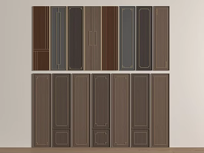 New Chinese Style Wall Panel 3d model