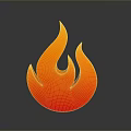 Practical Everyday Living Supplies Featuring Red Orange Flame Icon Design