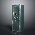 Green Metal Safe Furniture With Electronic Lock And Secure Design