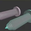 High Quality Industrial Metal Screws With Threaded Design And Gear Shaped Head