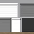 Modern Roller Blinds In White Grey And Black For Home Window Decoration