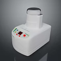 White Industrial Equipment With Control Panel Digital Display And Operation Buttons
