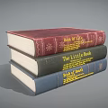 Stacked Hardcover Books Featuring Book of Life The Little Book and Book of Death