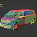 Turquoise and White Volkswagen Van with Modern Exterior Design and Alloy Wheels