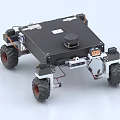 Advanced Smart Machine With Large Wheels Top Sensor And Mechanical Structure 3d model