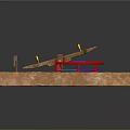 Children's Playground Sandpit Area With Wooden Bench Colorful Rings Black Tires And Climbing Structures